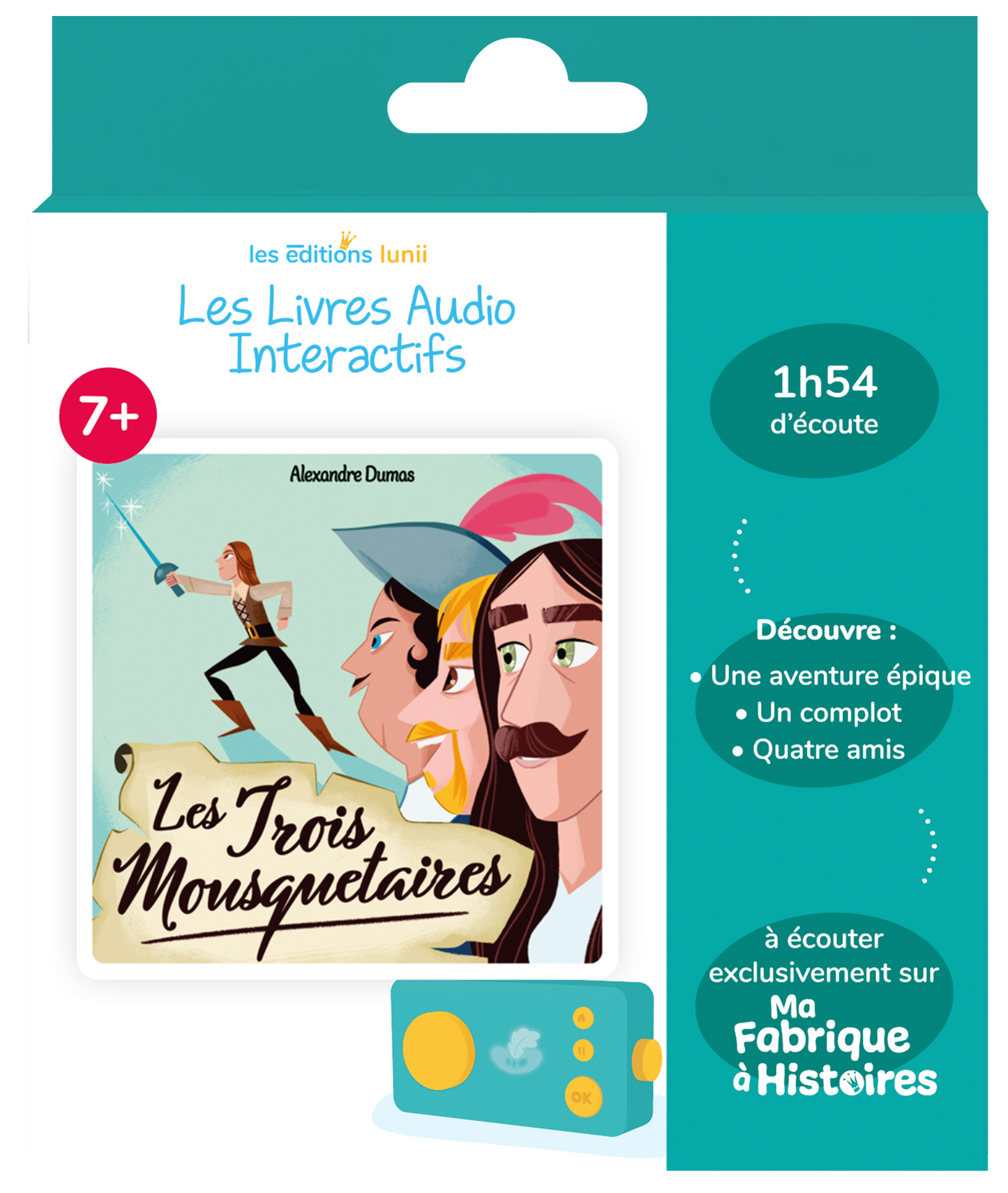 Les trois mousquetaires - Livre audio Ma Fabrique à Histoires - 3760361141756