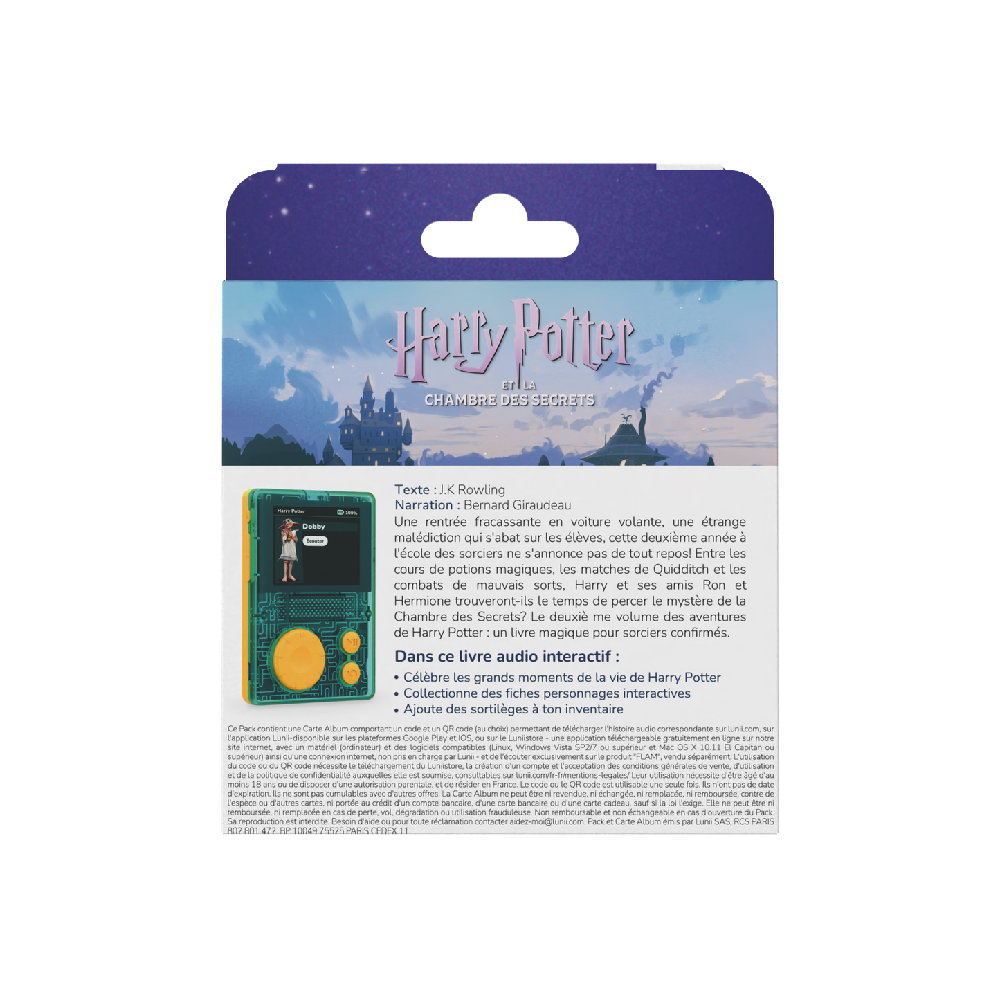 Harry Potter et la Chambre des Secrets (9 heures d'écoute) - Livre audio FLAM