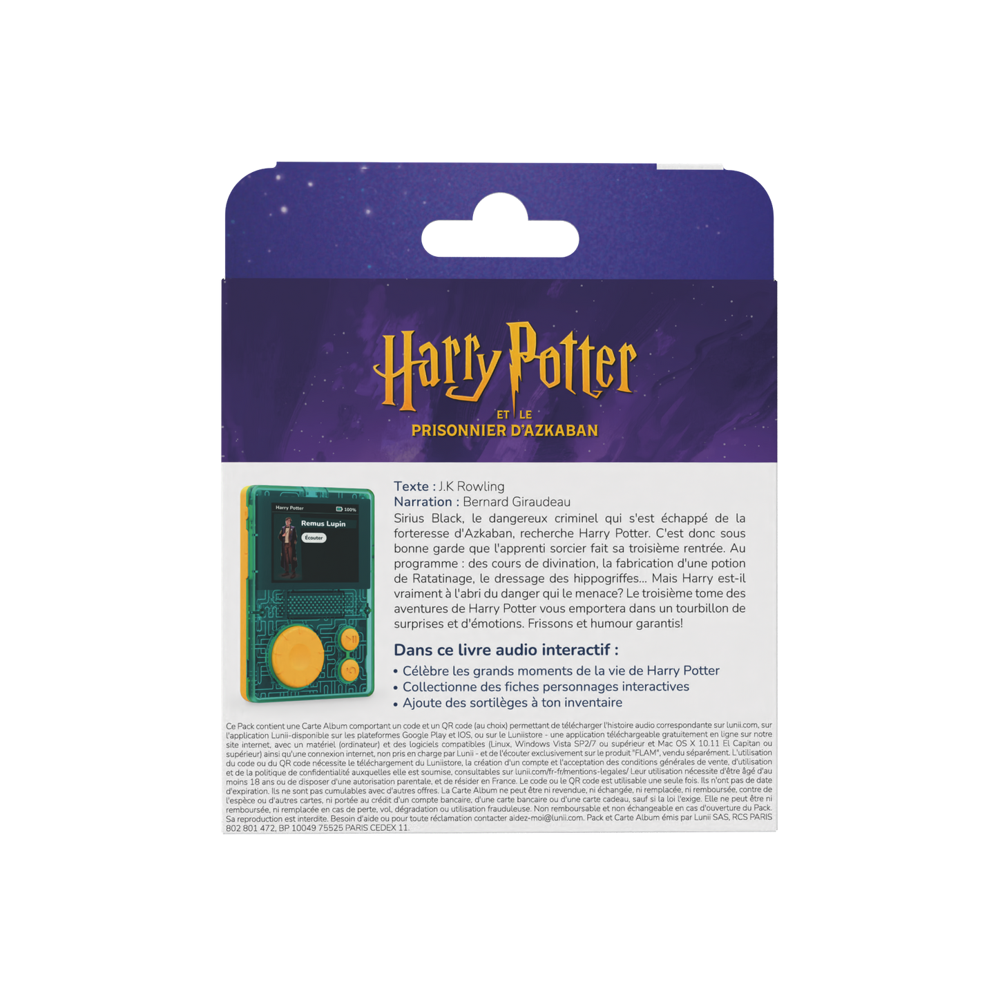 Harry Potter et le prisonnier d'Azkaban (11 heures d'écoute) - Livre audio FLAM