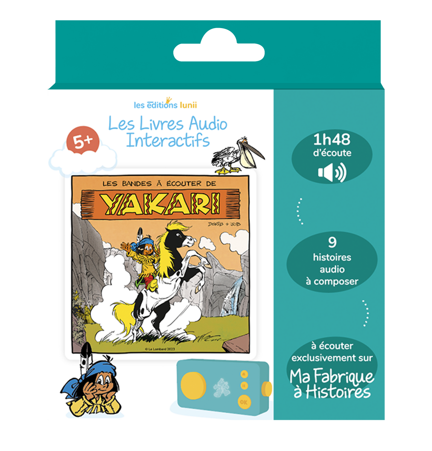 Les bandes à écouter de Yakari - Livre audio Ma Fabrique à Histoires - 3760361141046